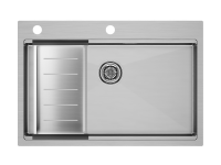 Комплект: Мойка KRONER-PRO 75 + коландер ADVANCE в цвет мойки PM707551-BS+A405-BS