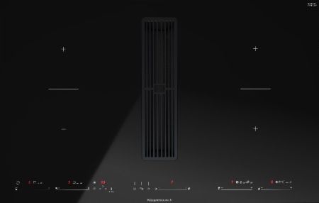 Индукционная варочная панель с вытяжкой KMI 8590.0 SR Black Velvet